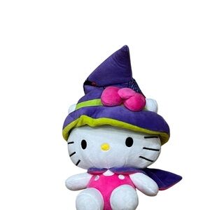 Hello Kitty Purple & Pink Witch Plush with Lime Trim